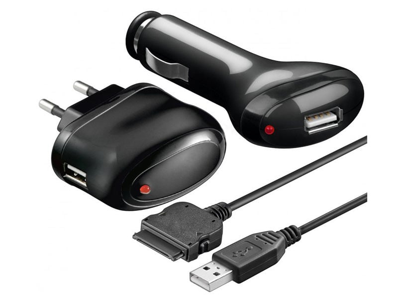 Goobay usb hálózati és autós töltő szett mobil-0