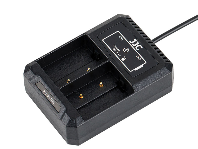 JJC DCH-NPT125 USB Dual töltő Fujifilm NP-T125-höz-3