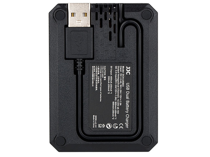 JJC DCH-NPT125 USB Dual töltő Fujifilm NP-T125-höz-2