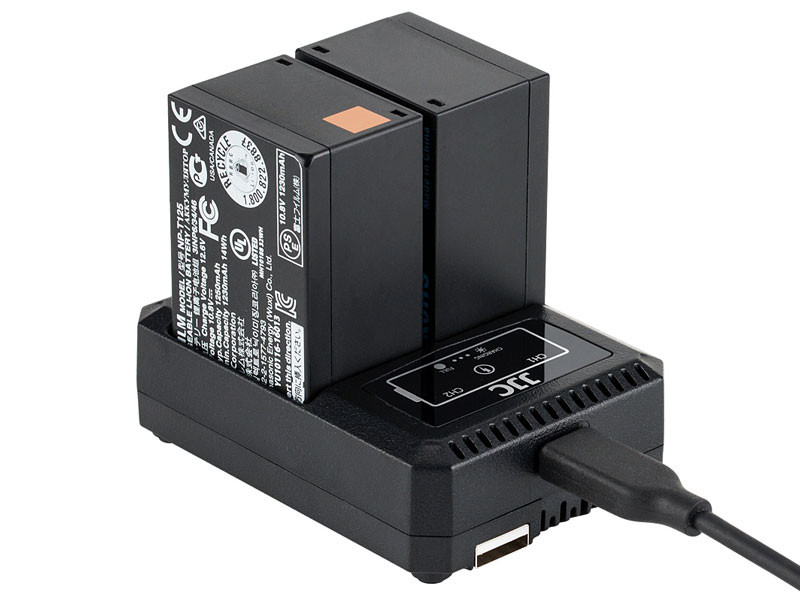 JJC DCH-NPT125 USB Dual töltő Fujifilm NP-T125-höz-4