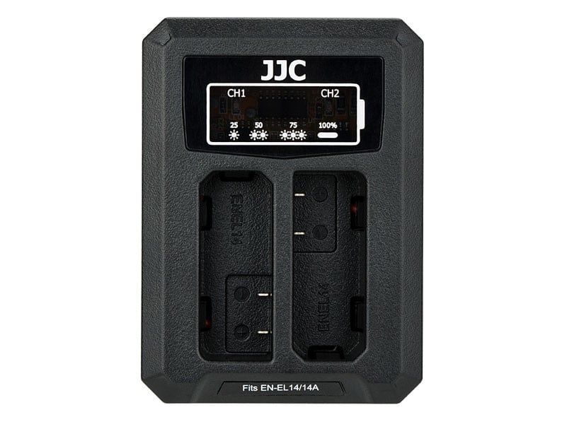 JJC DCH-ENEL14A USB dupla akkumulátor töltő-0
