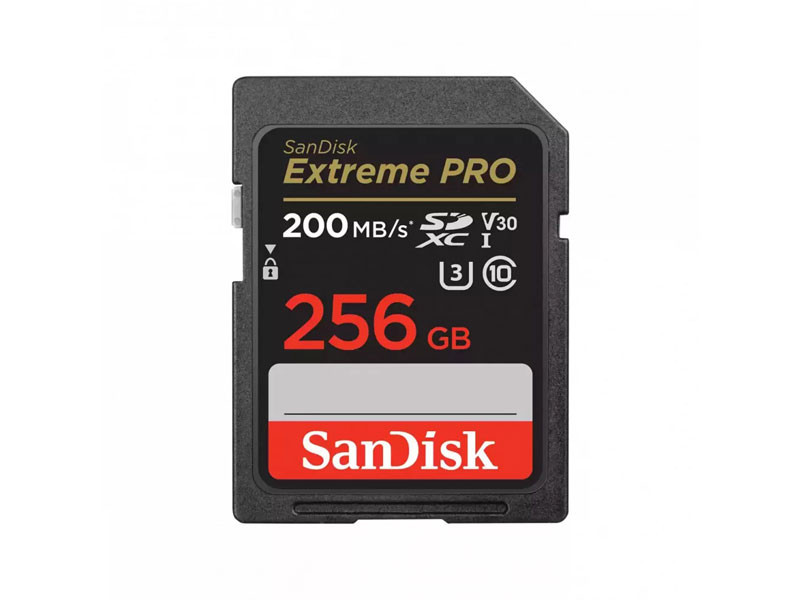 Sandisk 256GB SDXC Extreme Pro 200/140MB/s CL10 U3 V30 memóriakártya-0