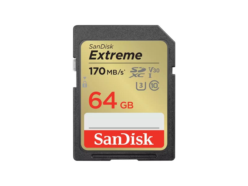 Sandisk 64GB Extreme SDXC 170mb/s / 80mb UHS-I CL10 U3 V30 memóriakártya-0
