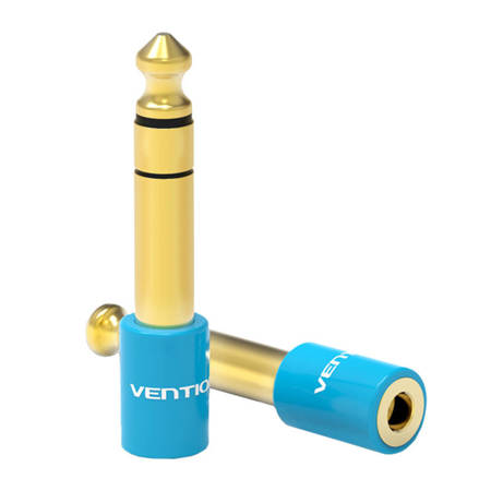 Átalakító adapter Jack 3.5mm - ről 6.5mm-re  Vention VAB-S01-L kék-0