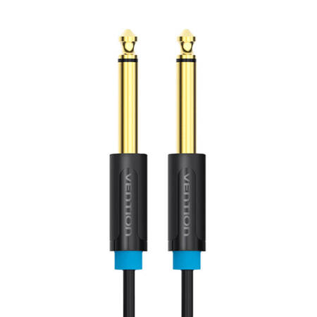 Audio kábel TS 6.35mm jack Vention BAABH 2m (fekete)-1