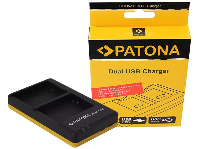 Patona Nikon EN-EL14/EN-EL14A Töltő LCD-0