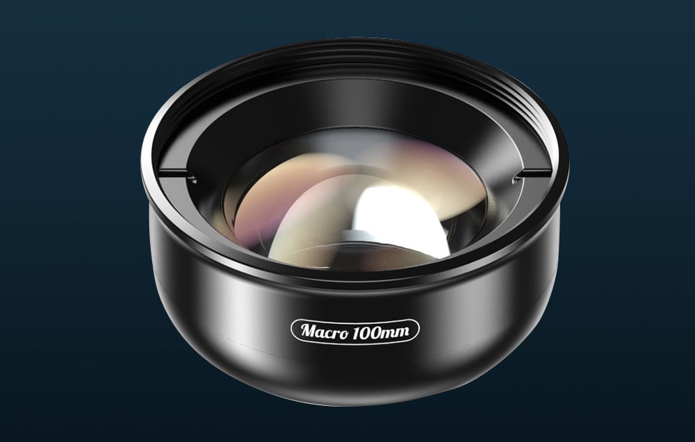 APEXEL APL-HB100MM 100mm makró mobiltelefon objektív (fekete)-1
