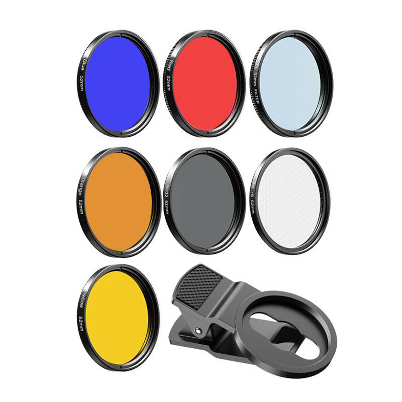 APEXEL APL-52UV-7F 7 az 1-ben 52mm-es mobiltelefon objektív készlet-0