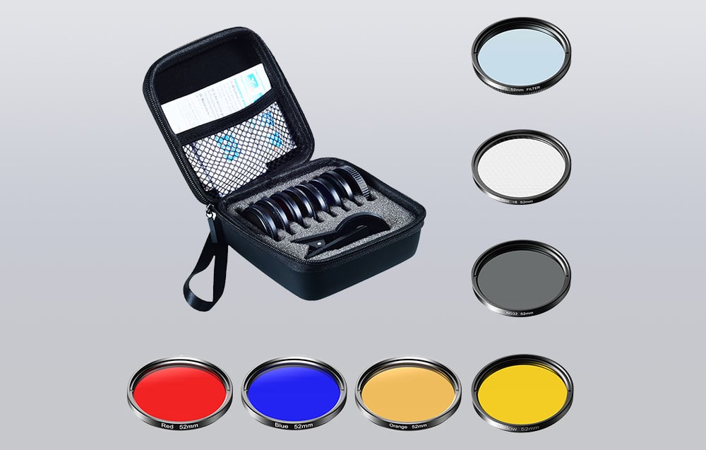 APEXEL APL-52UV-7F 7 az 1-ben 52mm-es mobiltelefon objektív készlet-3