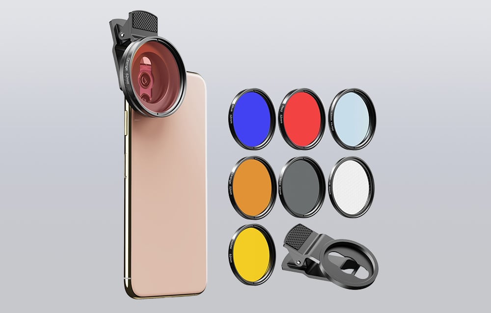 APEXEL APL-52UV-7F 7 az 1-ben 52mm-es mobiltelefon objektív készlet-4