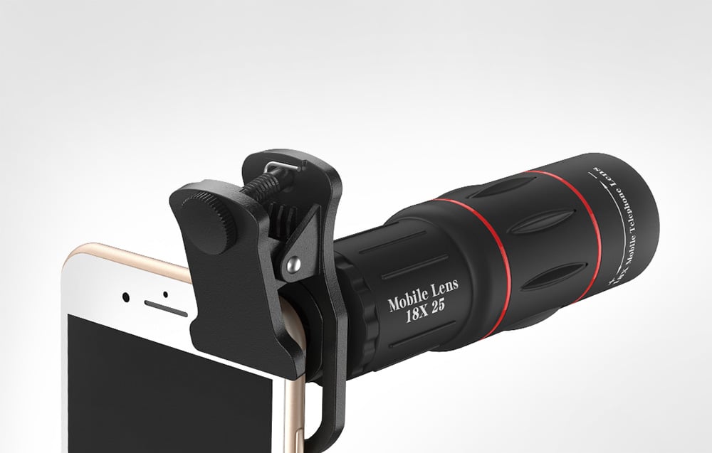 APEXEL APL-T18ZJ 18X mobiltelefon objektív állvánnyal (fekete)-1