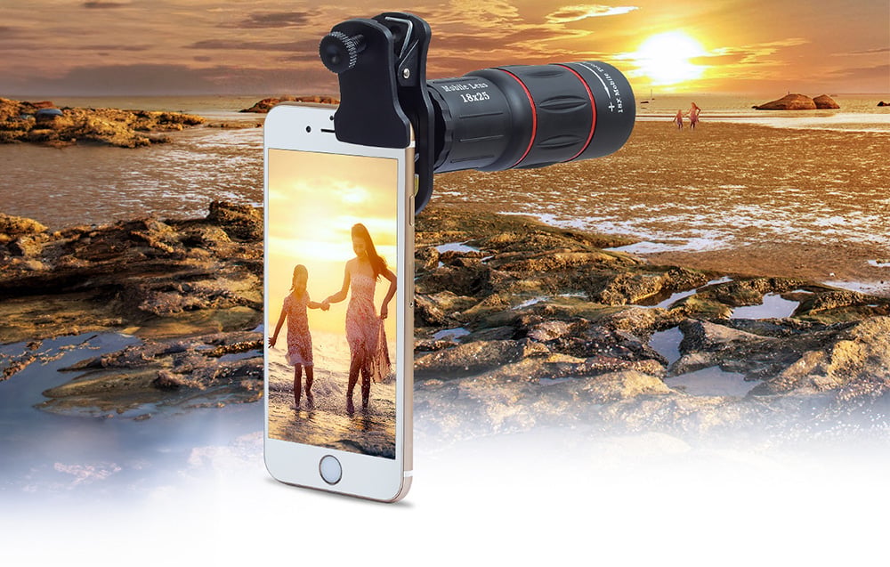 APEXEL APL-T18ZJ 18X mobiltelefon objektív állvánnyal (fekete)-7