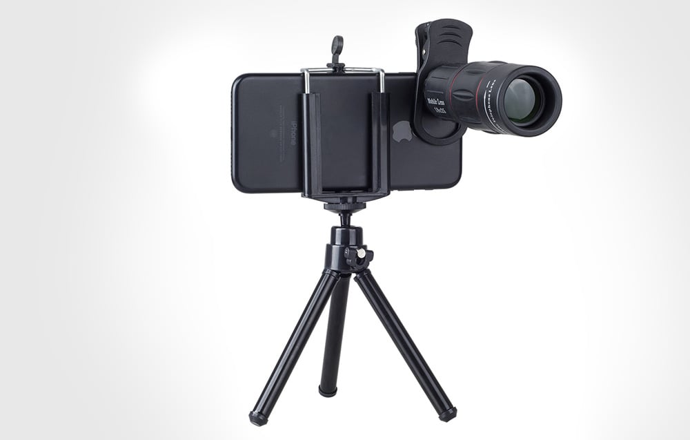 APEXEL APL-T18ZJ 18X mobiltelefon objektív állvánnyal (fekete)-5