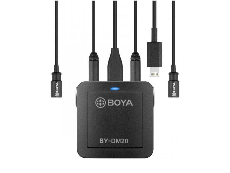 Boya BY-DM20 Mixer és Dual Lavalier mikrofon-0
