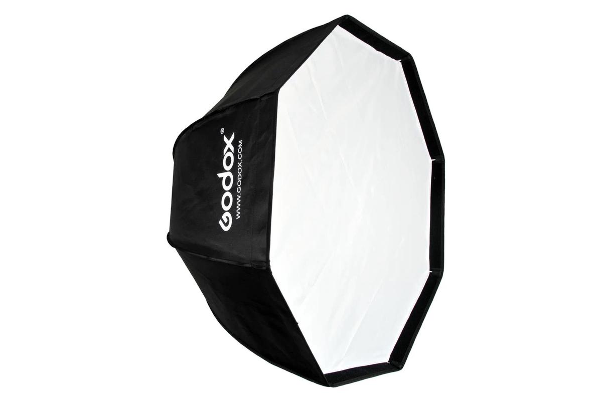 Godox ernyőként nyitható octobox 95cm Bowens méhsejtráccsal-0