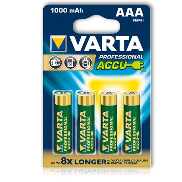 Varta Professional 5703 AAA 1000mAh 4db akku-0