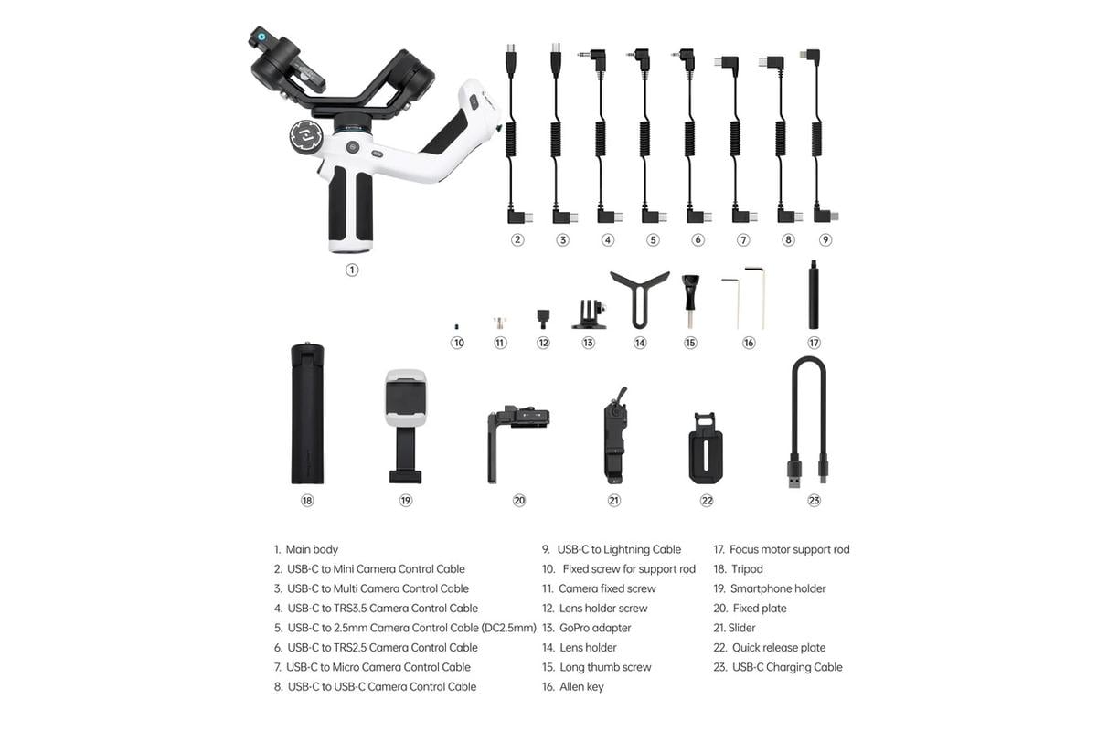 Feiyu-tech Feiyu SCORP Mini 2 - kamerastabilizátor - fehér-3