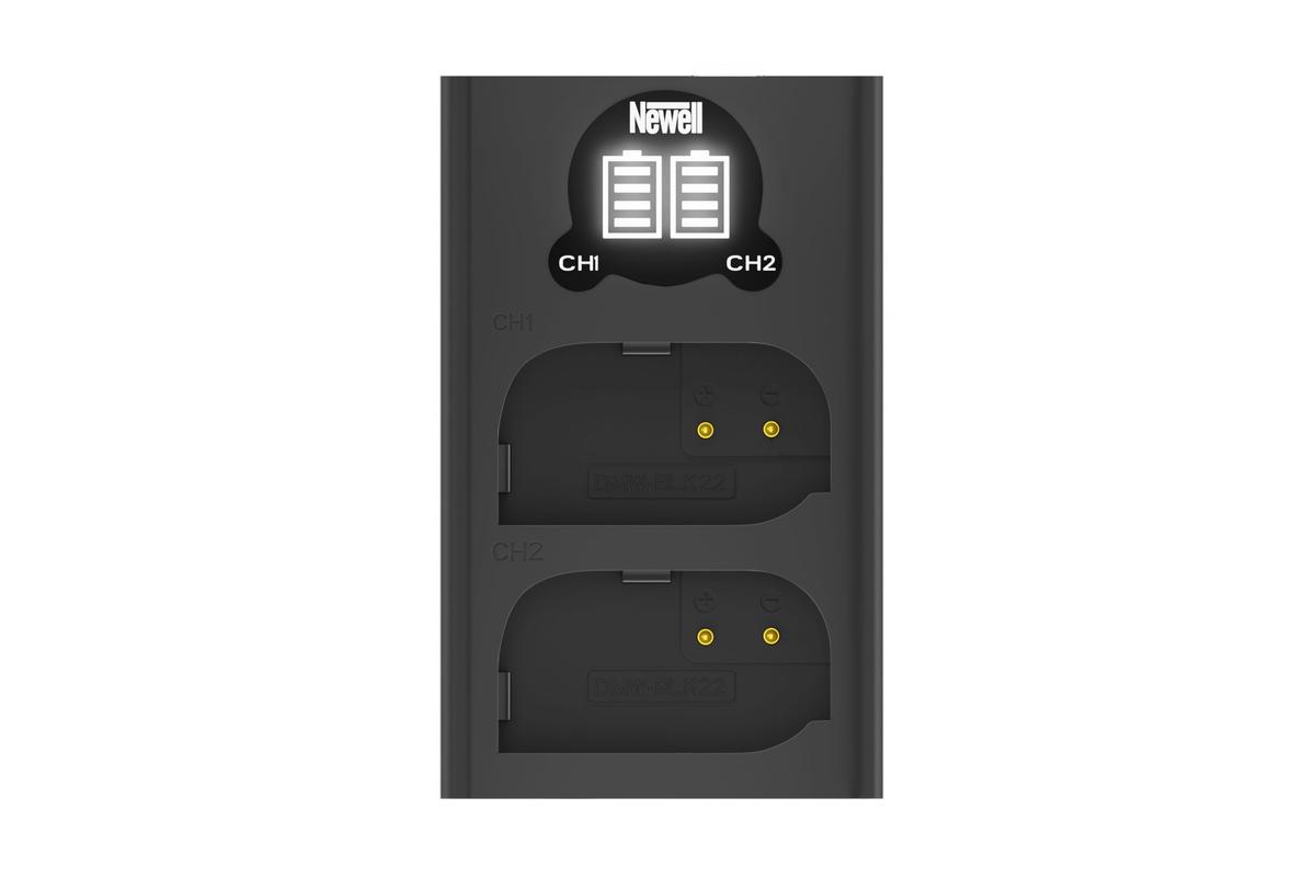 Newell DL-USB-C duplatöltő DMW-BLK22 akkumulátorhoz-1
