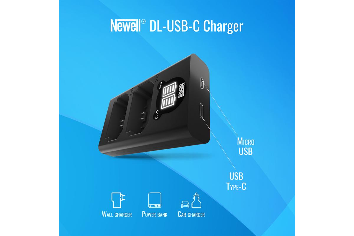Newell DL-USB-C duplatöltő DMW-BLK22 akkumulátorhoz-4
