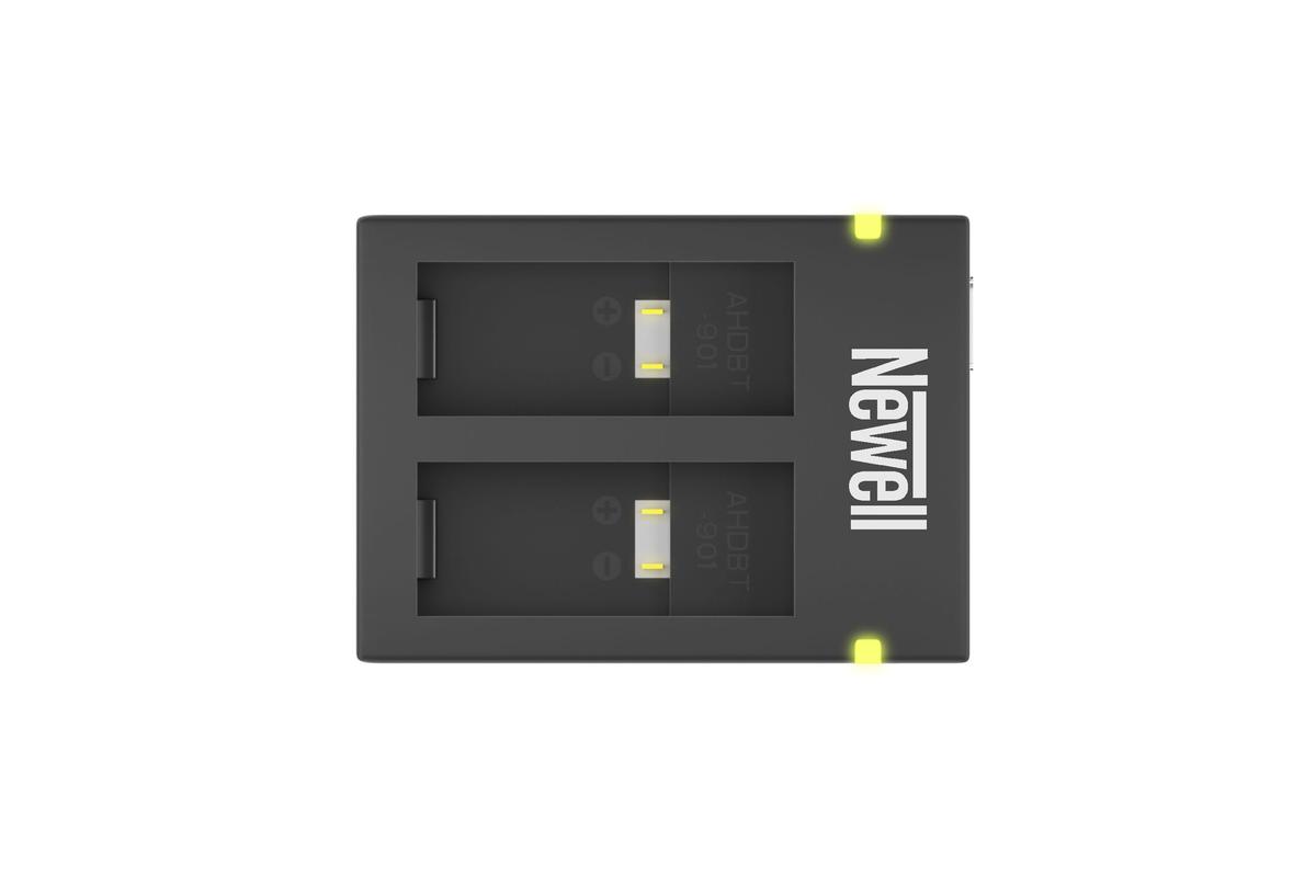 Newell SDC-USB Dupla töltő AHDBT-901 akkumulátorhoz-1