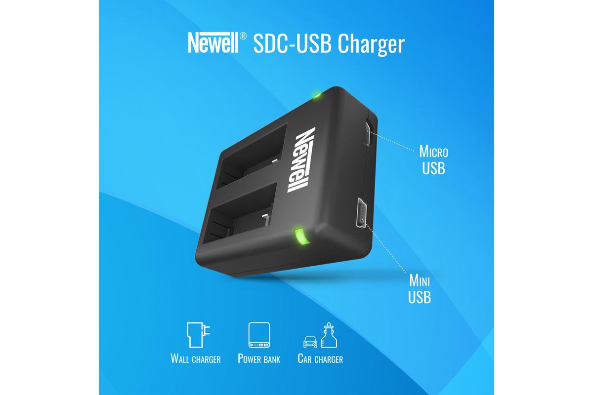 Newell SDC-USB Dupla töltő AHDBT-901 akkumulátorhoz-4