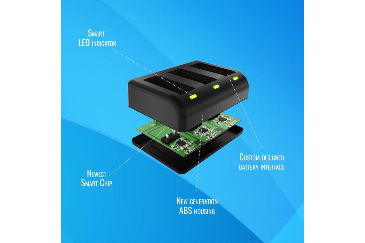 Newell SDC-USB Tripla töltő AHDBT-901 akkumulátorhoz-5