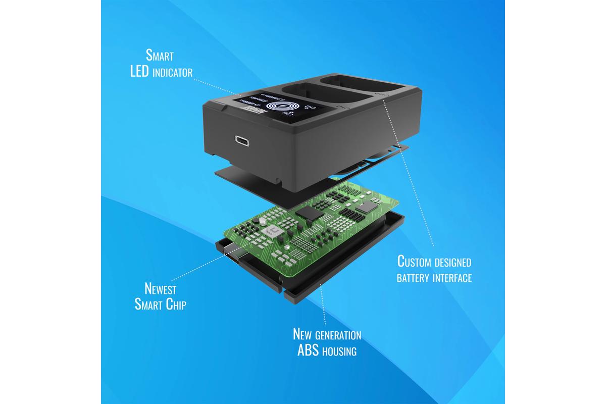 Newell FDL-USB-C duplatöltő LP-E17 akkumulátorhoz-5