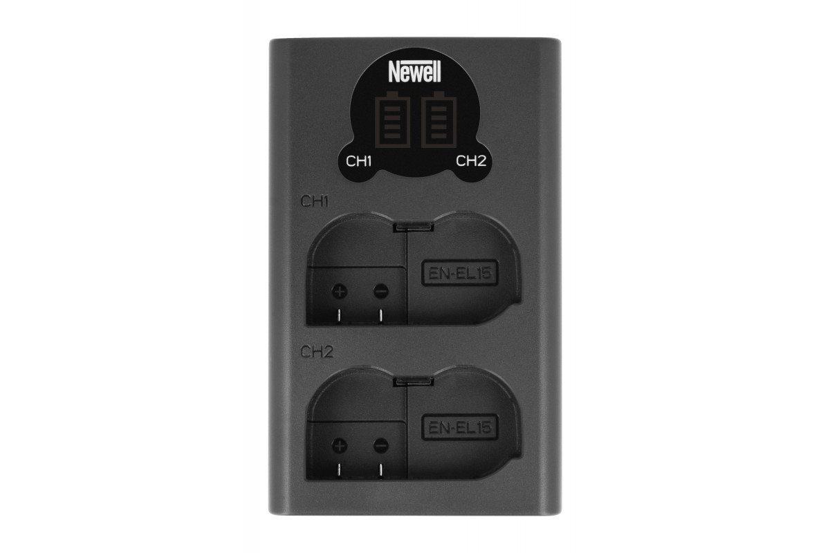 Newell kétcsatornás DL-USB-C töltőszett 1 db EN-EL15 akkumulátorral - Nikon-3