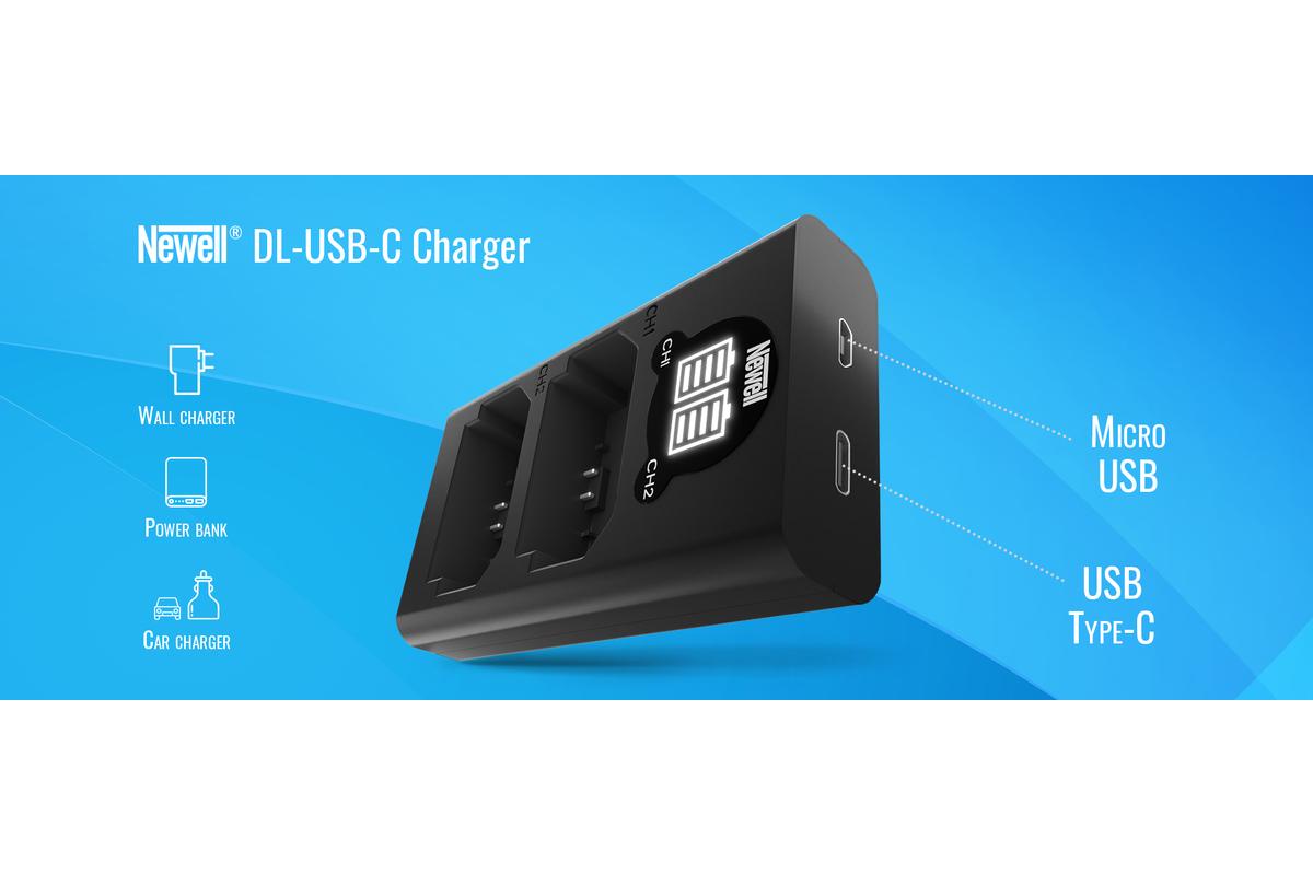 Newell DL-USB-C dupla töltő  BLX-1 akkumulátorhoz-3