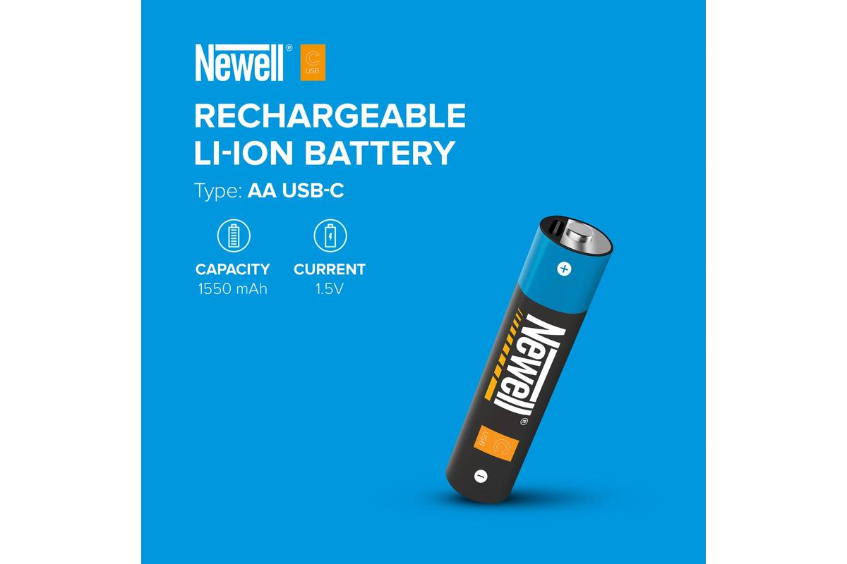 Newell AA USB-C 1550 mAh újratölthető akkumulátor - 2 db-3