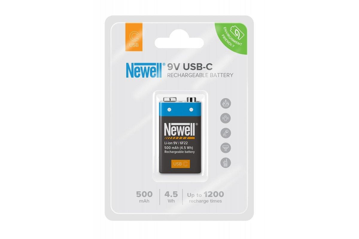 Newell 9 V USB-C 500 mAh újratölthető akkumulátor-6