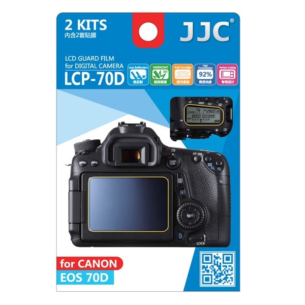 JJC LCP-70D LCD kijelző védő fólia-0