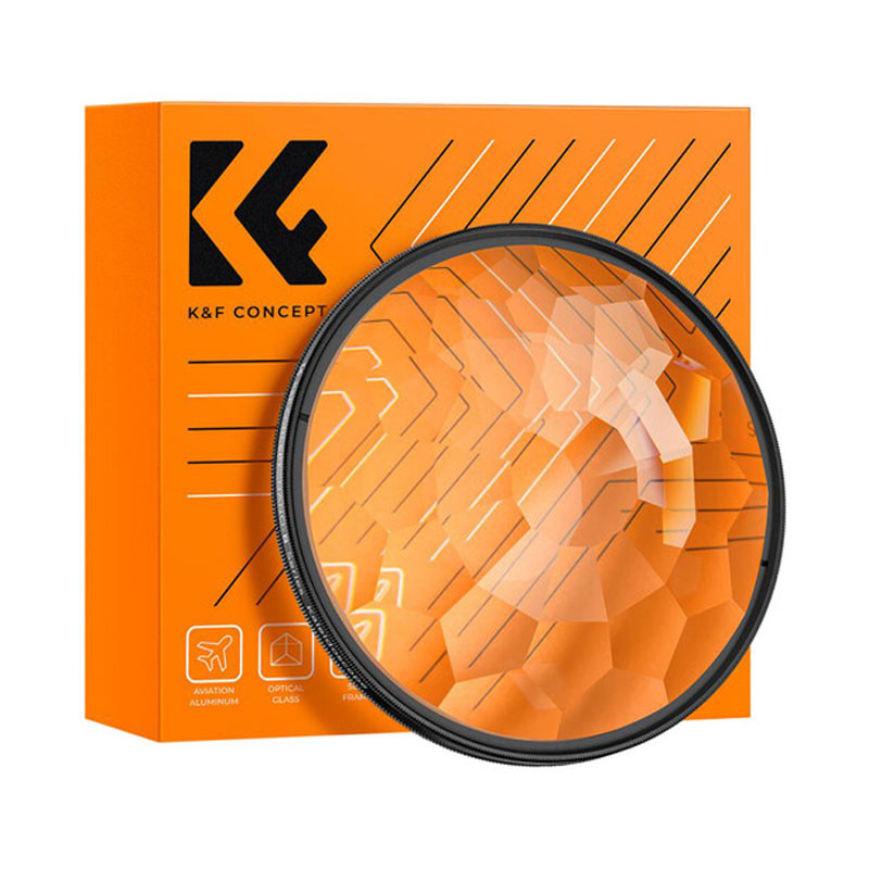 K&F Concept 82mm Nano-B Prism Effektszűrő, tisztító kendővel-0