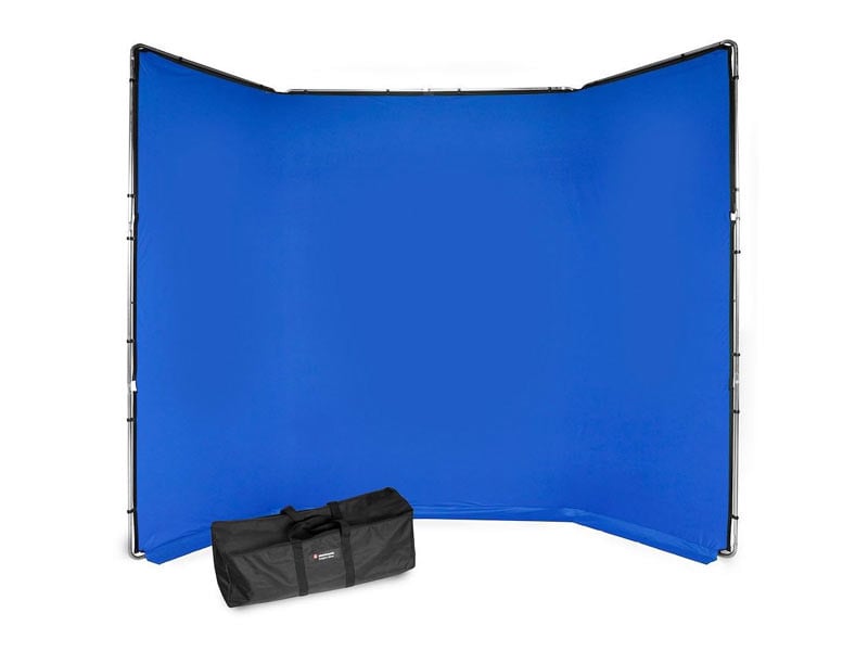 Manfrotto Chroma Key FX 4x2.9m háttér kit kék-0