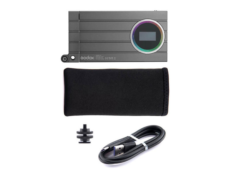 Godox M1 RGB Mobilos kör alakú led panel (szürke)-2