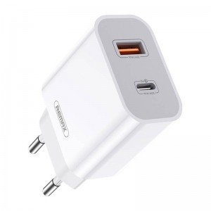 Remax RP-U68 hálózati töltő adapter USB-C, USB-A, 20W (fehér)