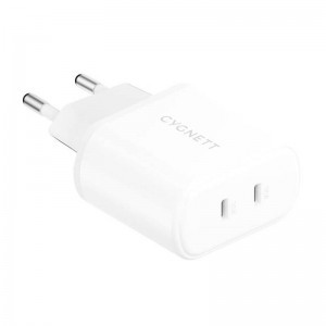 Cygnett hálózati töltő adapter 2x USB-C PD 35W (fehér)