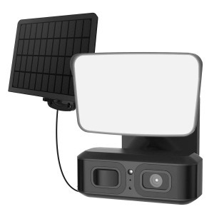 KF Concept napelemes kültéri kamera, mozgásérzékelős lámpával, 1000LM 10W IP65 vízálló (GW50.0058)
