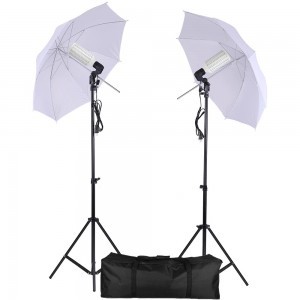VLOG Starter NL 2x80W Dupla LED lámpás Ernyő Kit hordtáskában