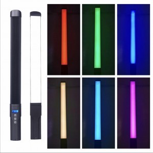 RGB LED lámpa, fénycső beépített akkumulátorral, távirányítóval NL