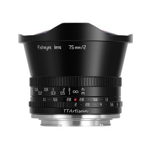 TTartisan 7,5mm f2 EOS M fekete (APS-C) objektív