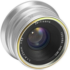 7Artisans 25mm f/1.8 micro 4/3 (Panasonic Lumix / Olympus) ezüst színben