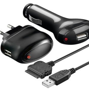 Goobay USB hálózati és autós töltő szett APPLE