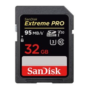 Sandisk 32GB SDHC Extreme Pro 100/90MB/s CL10 U3 V30 memóriakártya
