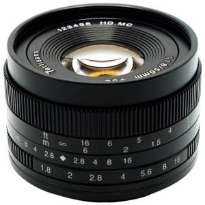 7Artisans 50mm f/1.8 Fujifilm (X Bajonett) objektív fekete