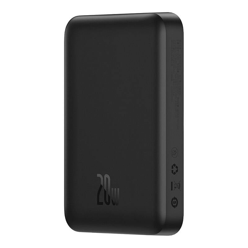 Baseus Magnetic Mini Powerbank, USB-C, 10000mAh, 20W, MagSafe (fekete)-4