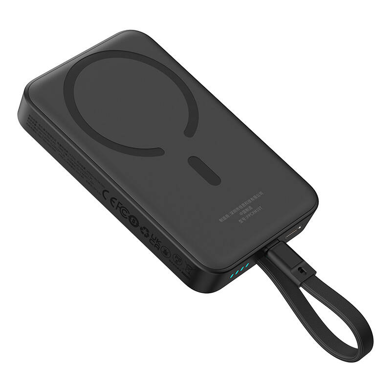 Baseus MagSafe Mini Powerbank 10000mAh, USB-C, 30W fekete (P1002210B113-00)-6