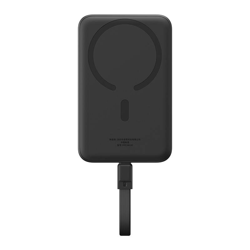 Baseus MagSafe Mini Powerbank 10000mAh, USB-C, 30W fekete (P1002210B113-00)-3