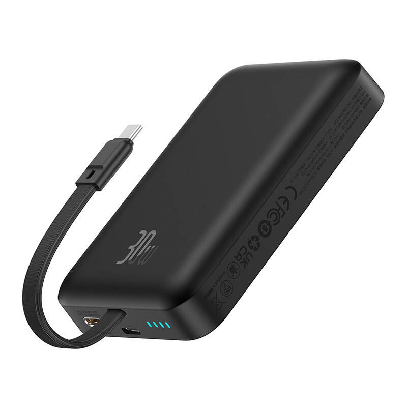 Baseus MagSafe Mini Powerbank 10000mAh, USB-C, 30W fekete (P1002210B113-00)-7