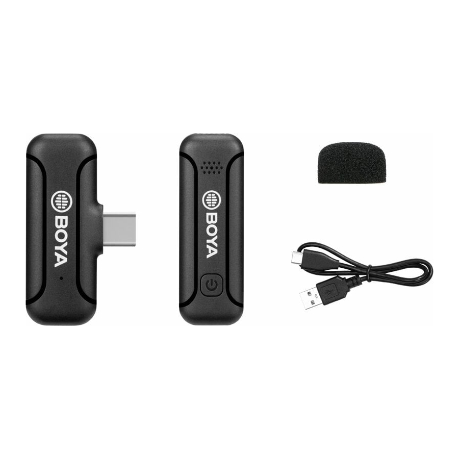 BOYA BY-WM3T2-U1 2.4GHz Univerzális vezeték nélküli mikrofon (USBC | 1+1)-0